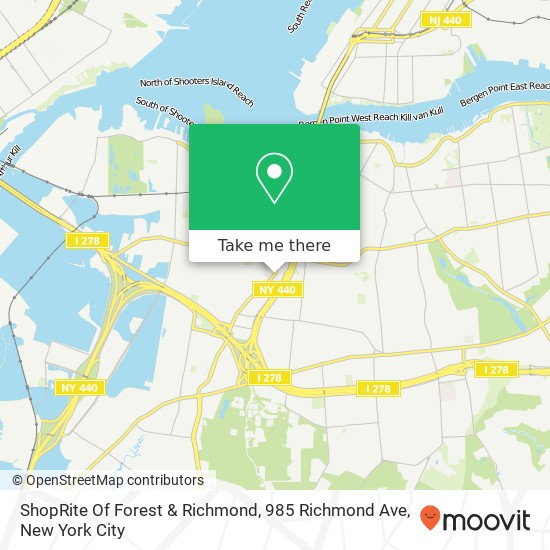ShopRite Of Forest & Richmond, 985 Richmond Ave map