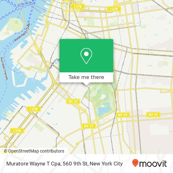 Mapa de Muratore Wayne T Cpa, 560 9th St