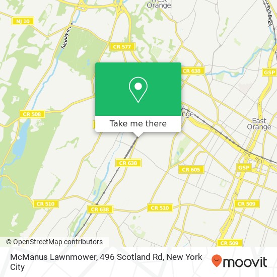 Mapa de McManus Lawnmower, 496 Scotland Rd