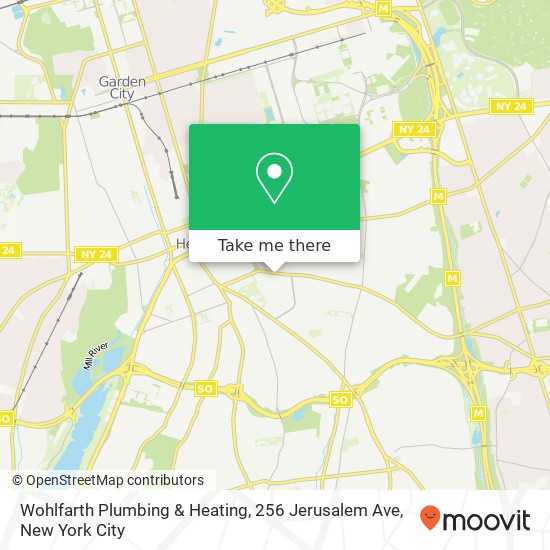 Wohlfarth Plumbing & Heating, 256 Jerusalem Ave map