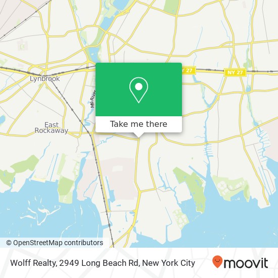 Mapa de Wolff Realty, 2949 Long Beach Rd