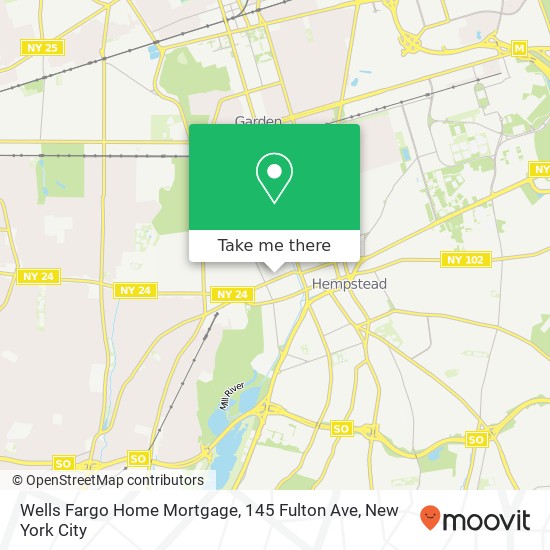 Mapa de Wells Fargo Home Mortgage, 145 Fulton Ave