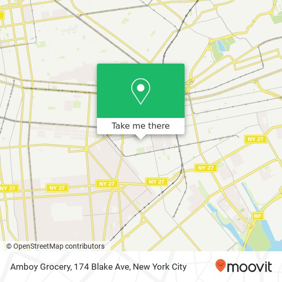 Amboy Grocery, 174 Blake Ave map