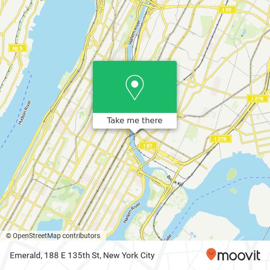 Mapa de Emerald, 188 E 135th St