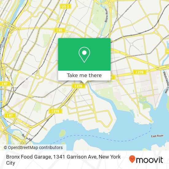 Bronx Food Garage, 1341 Garrison Ave map