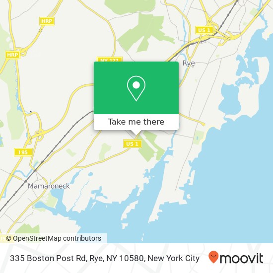 335 Boston Post Rd, Rye, NY 10580 map