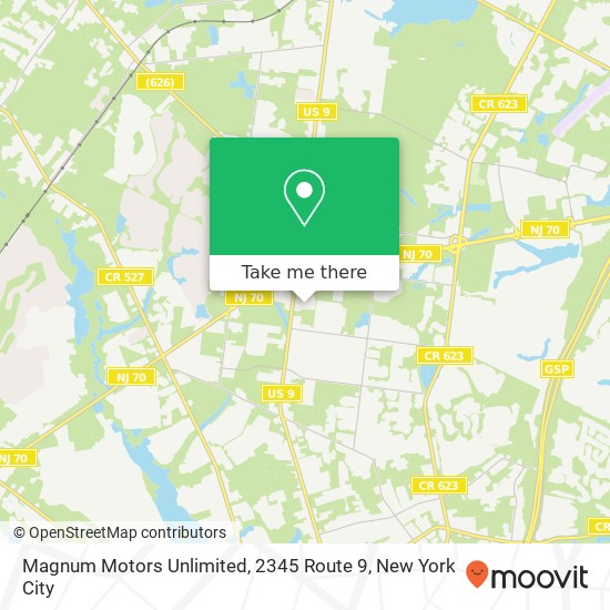 Magnum Motors Unlimited, 2345 Route 9 map