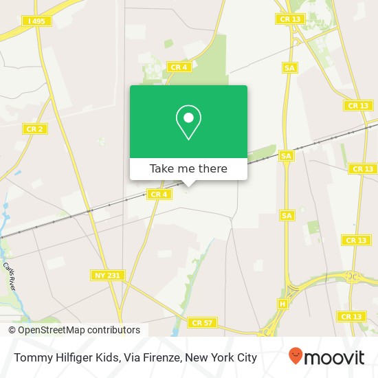 Mapa de Tommy Hilfiger Kids, Via Firenze