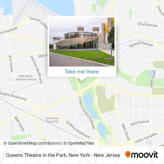 Queens Theatre in the Park map