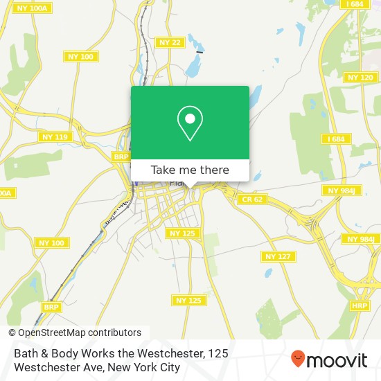 Mapa de Bath & Body Works the Westchester, 125 Westchester Ave