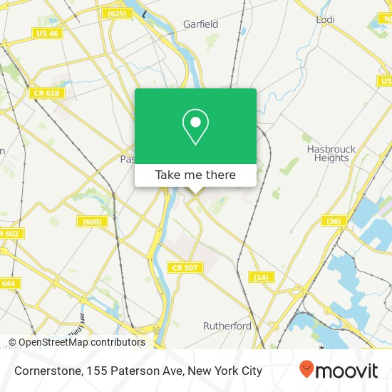 Mapa de Cornerstone, 155 Paterson Ave