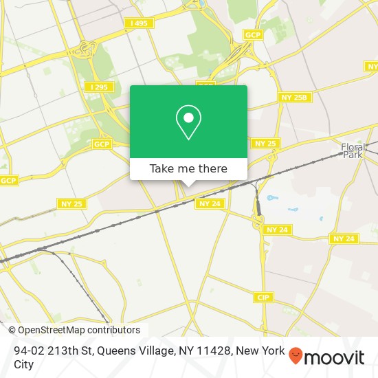 Mapa de 94-02 213th St, Queens Village, NY 11428