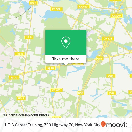 Mapa de L T C Career Training, 700 Highway 70