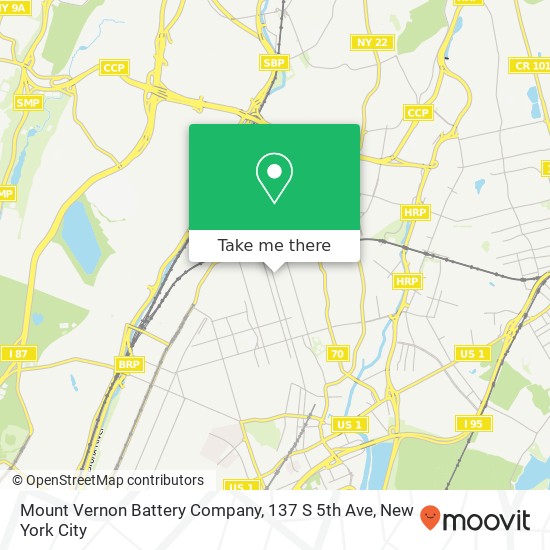 Mapa de Mount Vernon Battery Company, 137 S 5th Ave