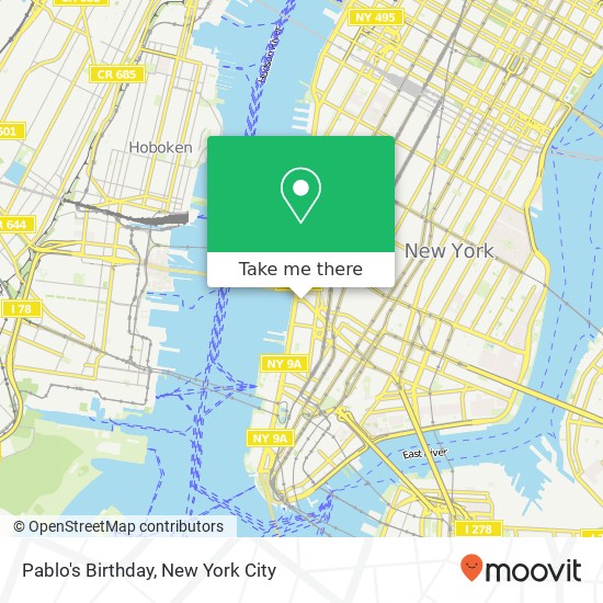 Pablo's Birthday map