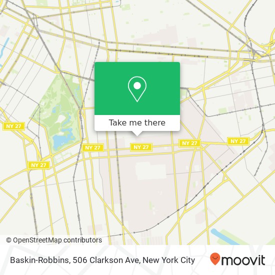 Mapa de Baskin-Robbins, 506 Clarkson Ave
