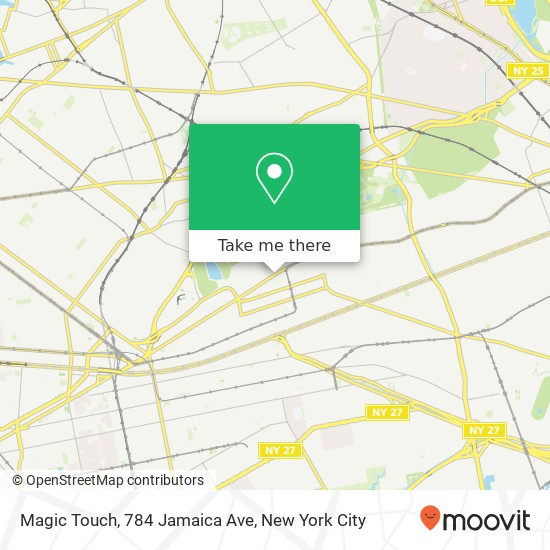 Mapa de Magic Touch, 784 Jamaica Ave