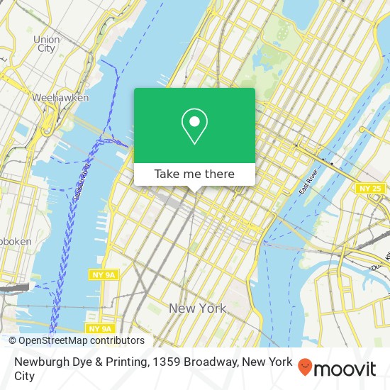 Newburgh Dye & Printing, 1359 Broadway map