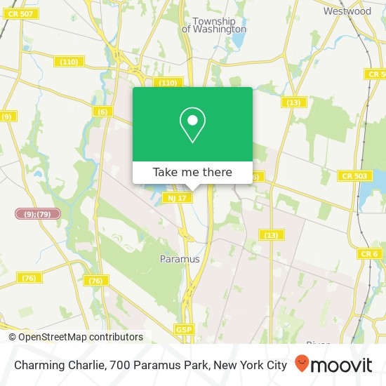 Charming Charlie, 700 Paramus Park map