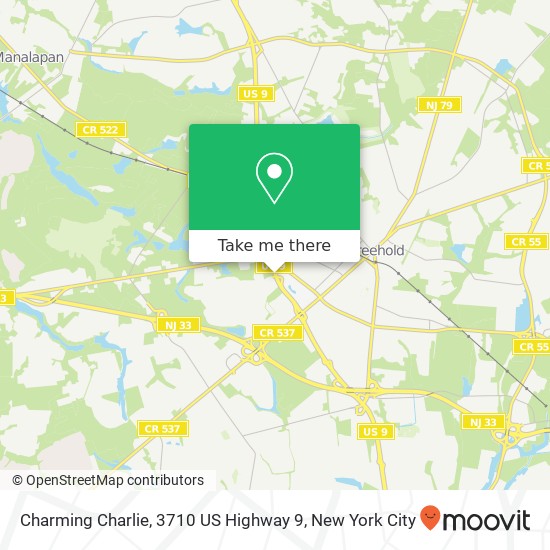 Charming Charlie, 3710 US Highway 9 map