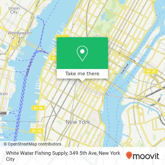 White Water Fishing Supply, 349 5th Ave map