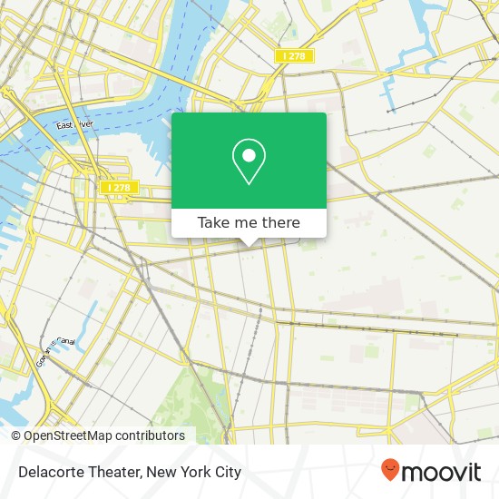 Mapa de Delacorte Theater