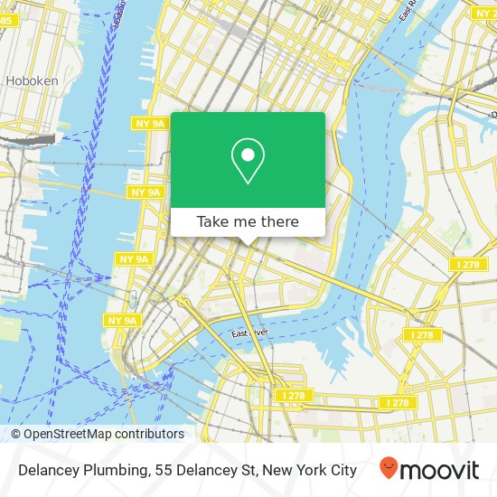 Mapa de Delancey Plumbing, 55 Delancey St