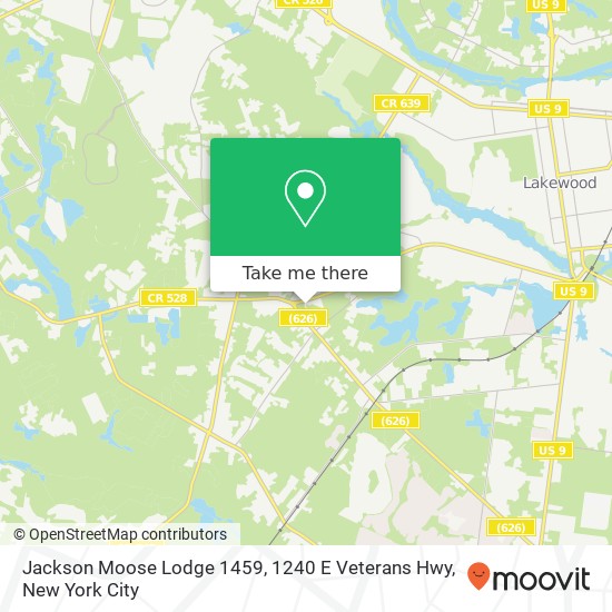 Jackson Moose Lodge 1459, 1240 E Veterans Hwy map