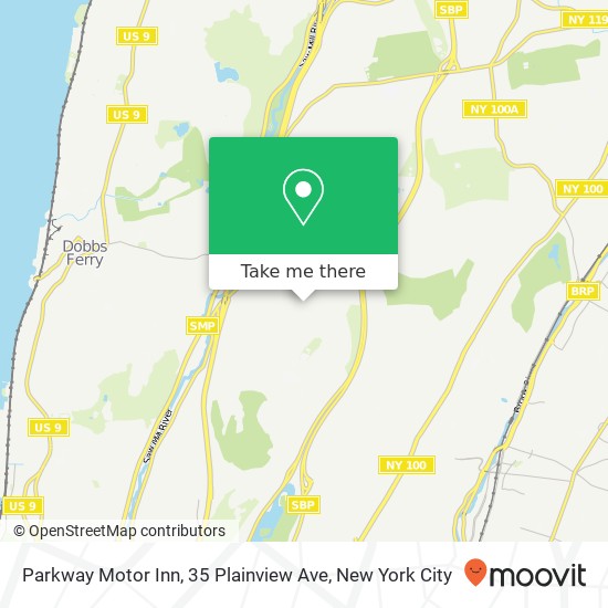 Mapa de Parkway Motor Inn, 35 Plainview Ave