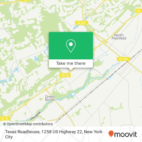 Texas Roadhouse, 1258 US Highway 22 map