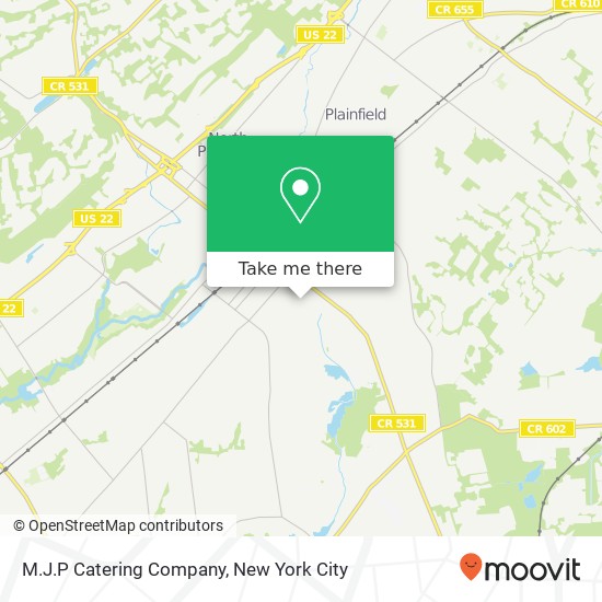 M.J.P Catering Company map