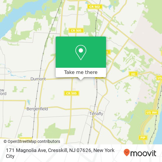 171 Magnolia Ave, Cresskill, NJ 07626 map