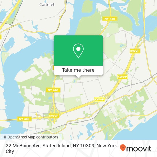 22 McBaine Ave, Staten Island, NY 10309 map