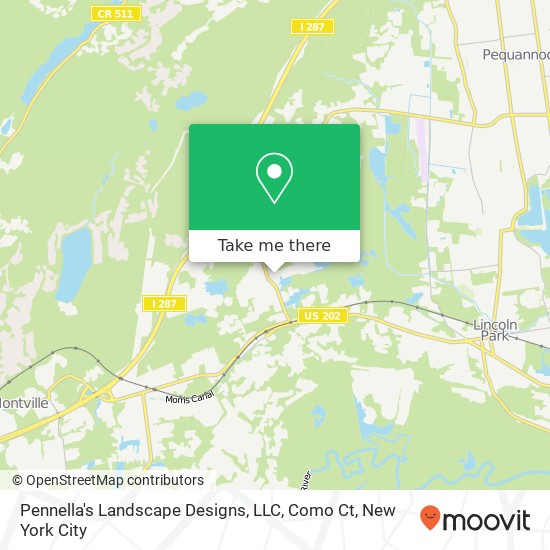 Pennella's Landscape Designs, LLC, Como Ct map