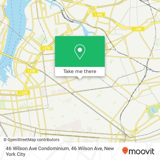 Mapa de 46 Wilson Ave Condominium, 46 Wilson Ave