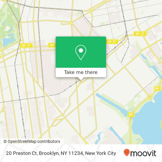 Mapa de 20 Preston Ct, Brooklyn, NY 11234