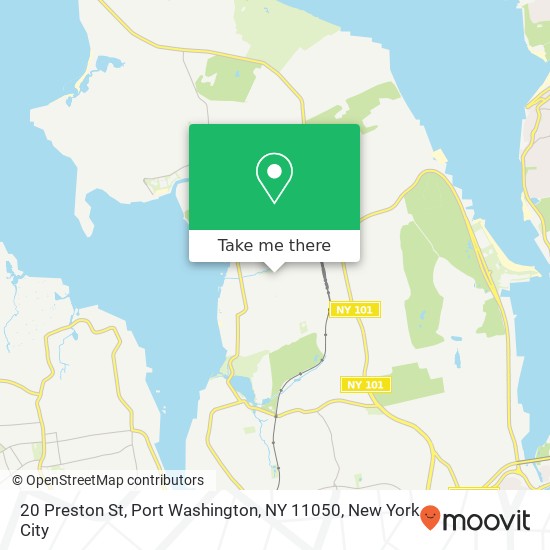 Mapa de 20 Preston St, Port Washington, NY 11050