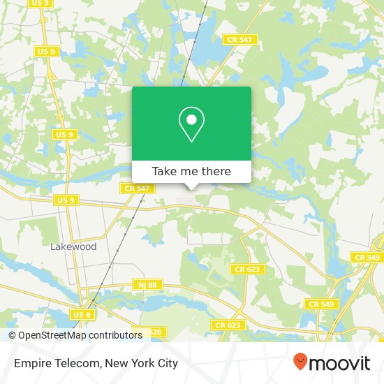 Empire Telecom map