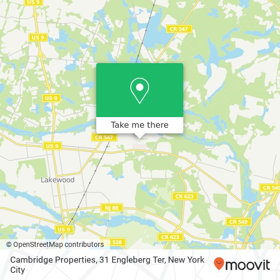 Cambridge Properties, 31 Engleberg Ter map