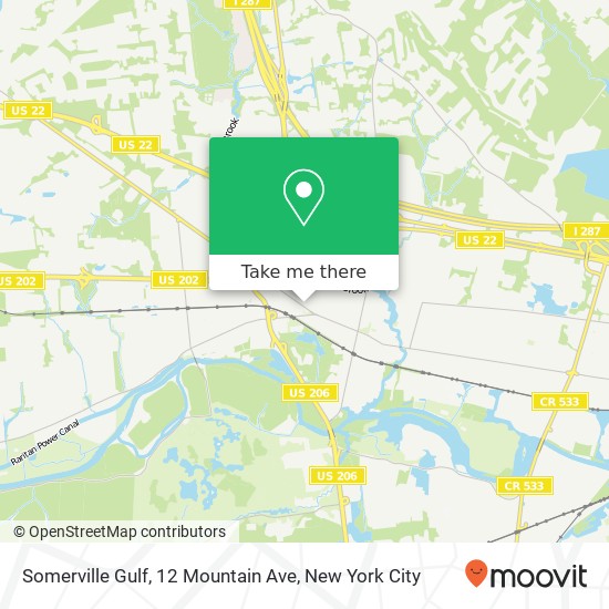 Somerville Gulf, 12 Mountain Ave map