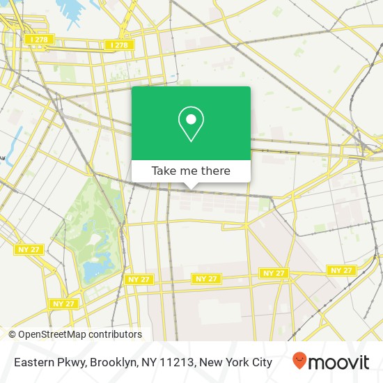 Eastern Pkwy, Brooklyn, NY 11213 map