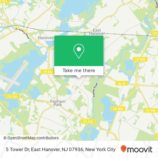 5 Tower Dr, East Hanover, NJ 07936 map