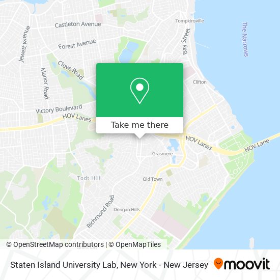 Staten Island University Lab map