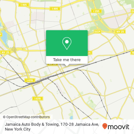 Jamaica Auto Body & Towing, 170-28 Jamaica Ave map