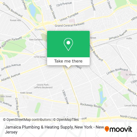 Jamaica Plumbing & Heating Supply map