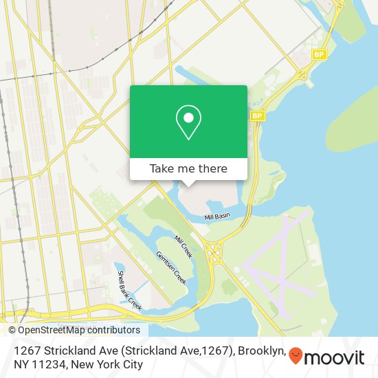 1267 Strickland Ave (Strickland Ave,1267), Brooklyn, NY 11234 map