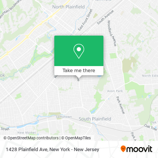 Mapa de 1428 Plainfield Ave