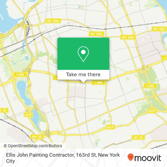 Mapa de Ellis John Painting Contractor, 163rd St
