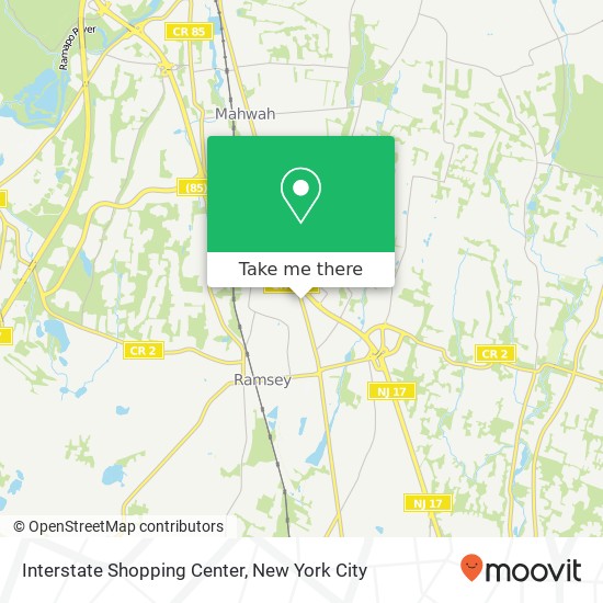 Interstate Shopping Center map