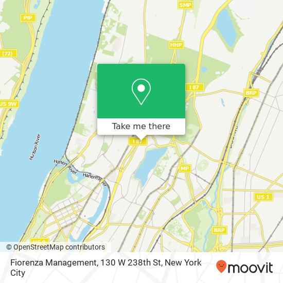 Mapa de Fiorenza Management, 130 W 238th St